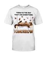 Cat Is Lazy Everyday Classic T-Shirt front