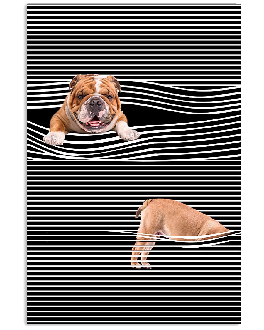 Bulldog Striped New 11x17 Poster
