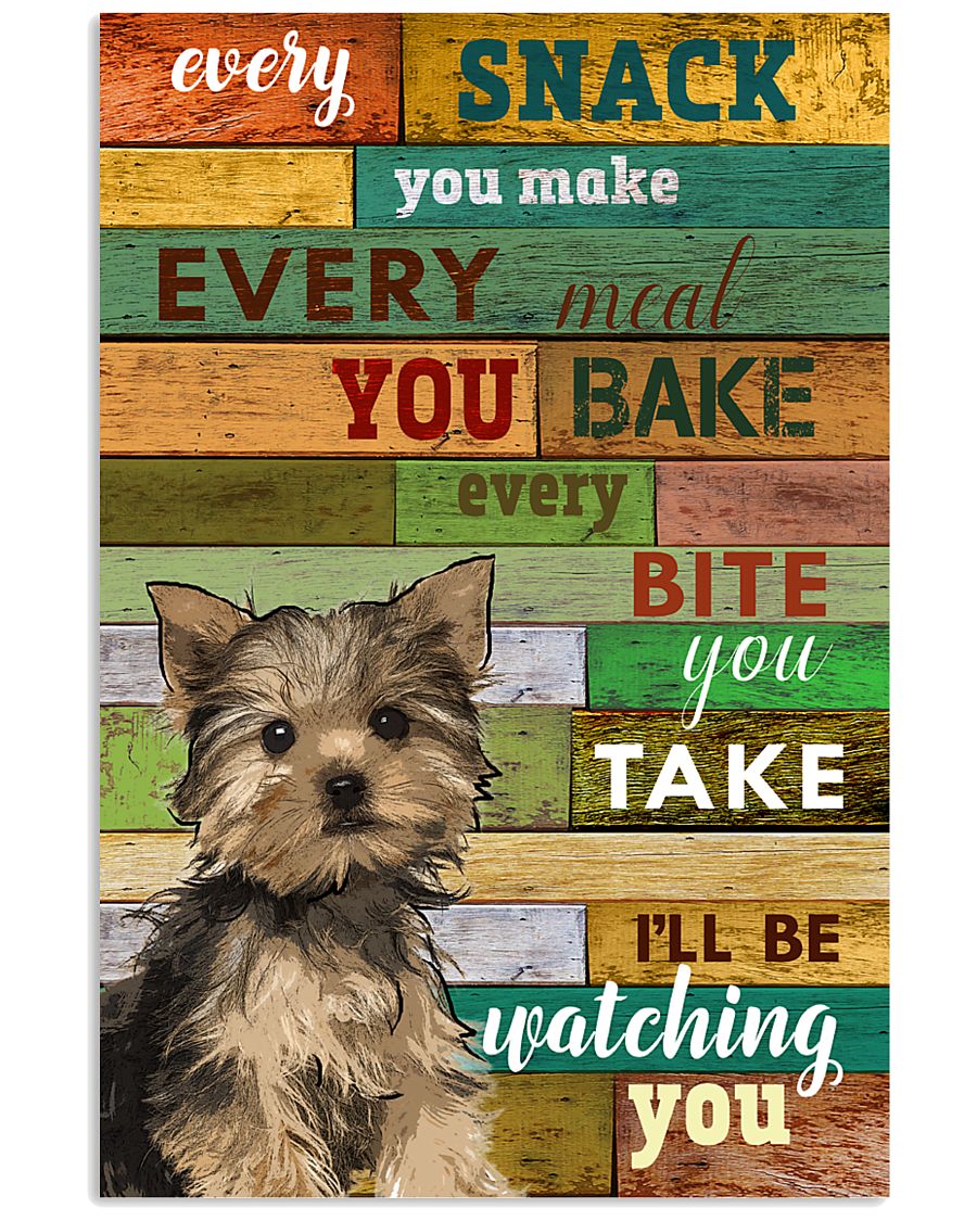 Yorkshire Terrier Watching Poster 1601 11x17 Poster