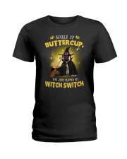 Pug and witch Ladies T-Shirt thumbnail