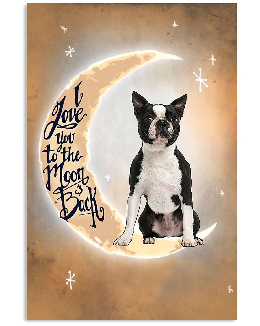 Boston Terrier I Love You Poster 2612 11x17 Poster