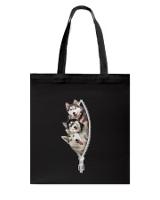 Siberian husky zip Tote Bag thumbnail