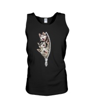 Siberian husky zip Unisex Tank thumbnail