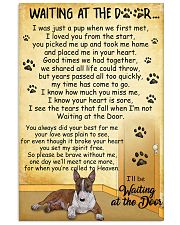 Miniature Bull Terrier Waiting at The Door 11x17 Poster front