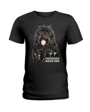 Portuguese Water Dog Awesome Family 0701 Ladies T-Shirt thumbnail