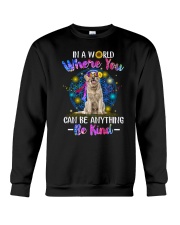 Golden Retriever and hippie Crewneck Sweatshirt thumbnail