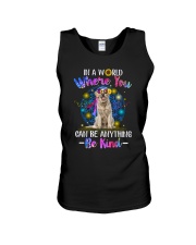 Golden Retriever and hippie Unisex Tank thumbnail
