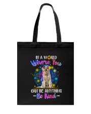 Golden Retriever and hippie Tote Bag thumbnail