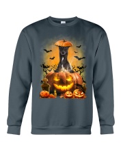 Greyhound And Pumpkin Crewneck Sweatshirt thumbnail