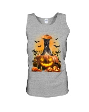 Greyhound And Pumpkin Unisex Tank thumbnail