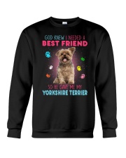 Yorkie best friend 2507 Crewneck Sweatshirt thumbnail