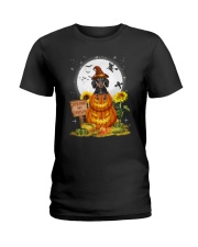 Dachshund Pumpkin 1008 Ladies T-Shirt thumbnail