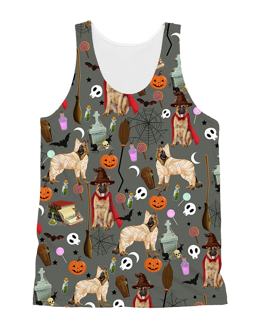 German Shepherd Halloween 2607 All-over Unisex Tank