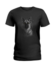 German Shepherd Half Face 2609 Ladies T-Shirt thumbnail