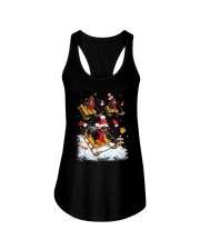 Dachshund Skiing Ladies Flowy Tank thumbnail