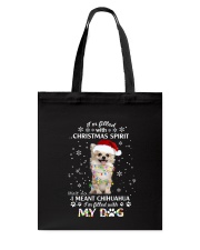 Yorkie christmas spirit 1110 Tote Bag thumbnail
