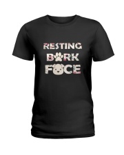 Dog resting bark 0709 Ladies T-Shirt thumbnail