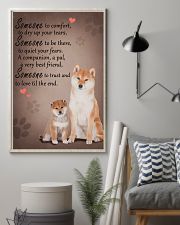 Shiba-Inu someone to comfort 11x17 Poster lifestyle-poster-1