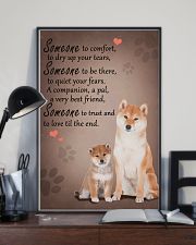 Shiba-Inu someone to comfort 11x17 Poster lifestyle-poster-2
