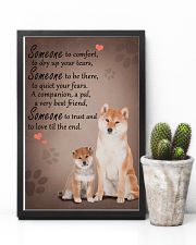 Shiba-Inu someone to comfort 11x17 Poster lifestyle-poster-8