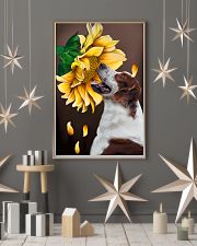 Irish Red and White Setter Sunflower 11x17 Poster lifestyle-holiday-poster-1