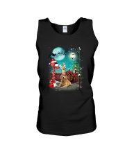 Golden Retriever to Santa Unisex Tank thumbnail