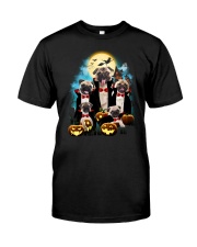 Pug Dracula Family 1608 Classic T-Shirt front