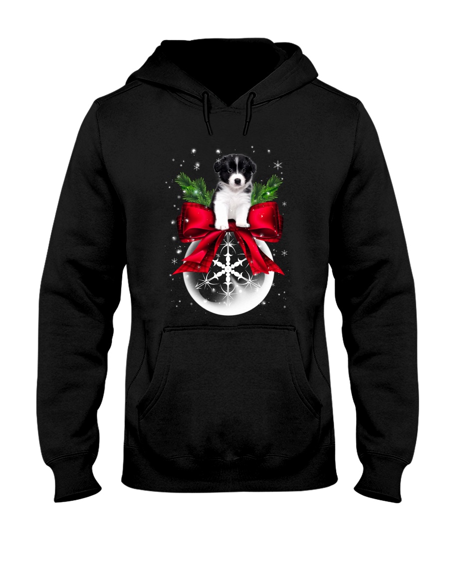 Border Collie Noel Hooded Sweatshirt