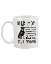 Rottweiler Dear Mommy Mug 2501 Mug back