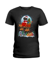Dachshund santa 0210 Ladies T-Shirt thumbnail