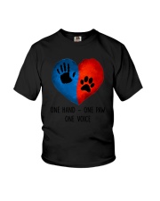 Dog One hand one paw 2807 Youth T-Shirt thumbnail