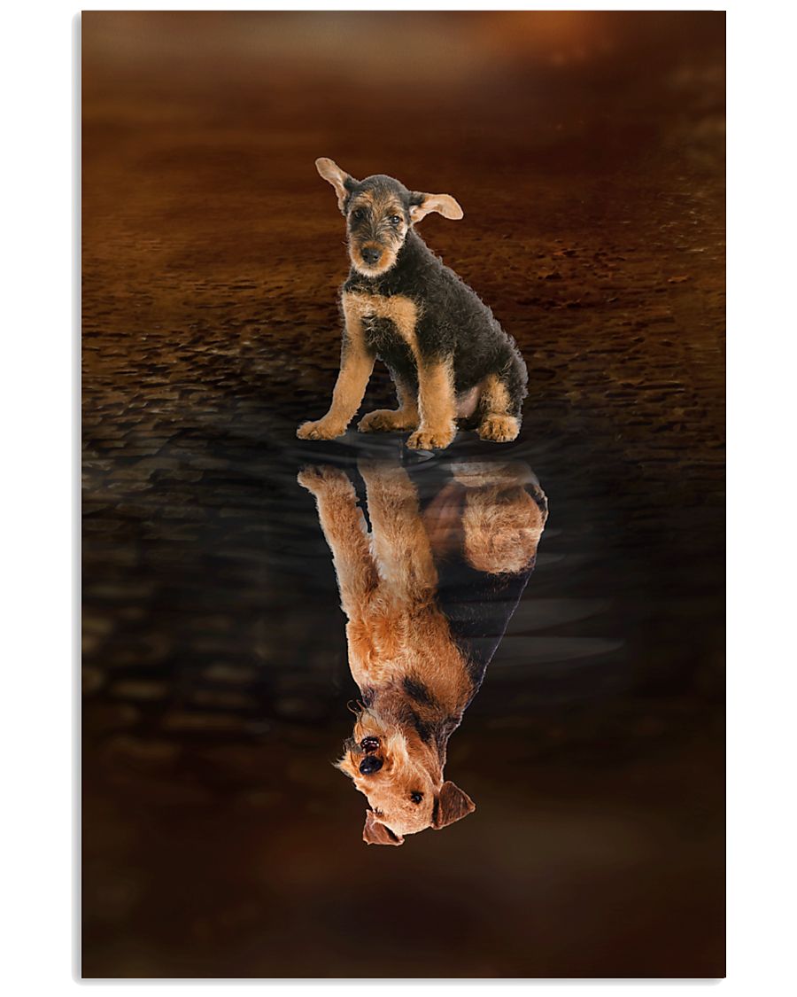 Airedale Terrier Believe 11x17 Poster