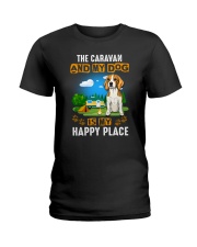 Beagle and caravan Ladies T-Shirt thumbnail