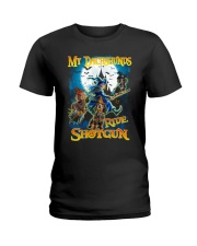 Dachshunds Shotgun Ladies T-Shirt thumbnail