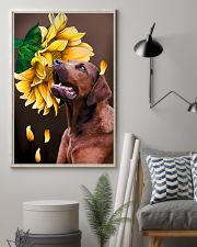 Redbone Coonhound Sunflower 11x17 Poster lifestyle-poster-1