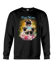 Pug mom Crewneck Sweatshirt thumbnail