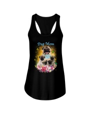 Pug mom Ladies Flowy Tank thumbnail