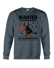 Dachshund Wanted Crewneck Sweatshirt thumbnail
