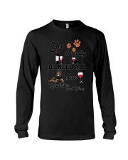 Rottweiler and wine Long Sleeve Tee thumbnail