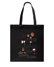 Rottweiler and wine Tote Bag thumbnail