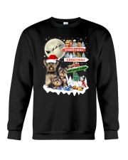 Yorkie christmas greetings 0910 Crewneck Sweatshirt front