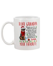 Rottweiler Grandpa Christmas Mug back