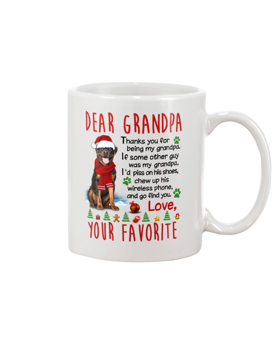 Rottweiler Grandpa Christmas Mug