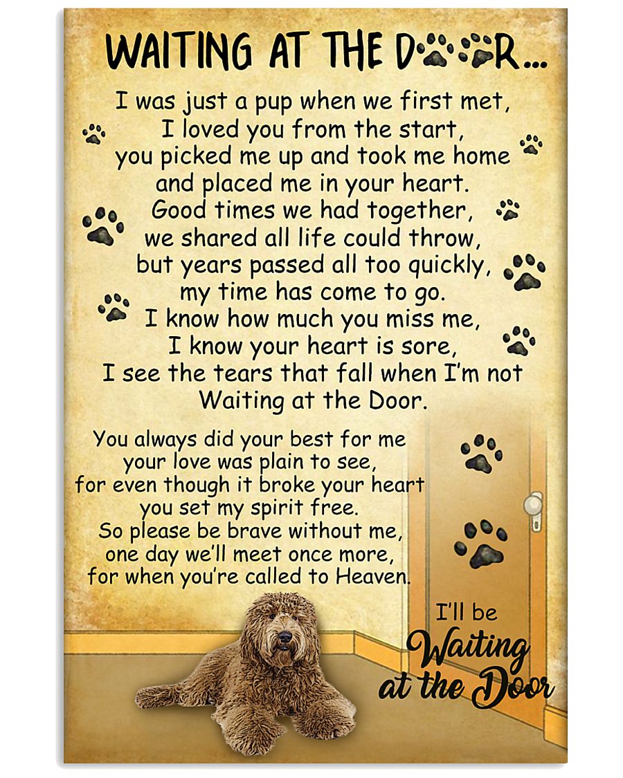 Labradoodle Waiting At The Door 2601 11x17 Poster