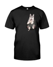 Siberian Husky Pocket 011201 Classic T-Shirt front