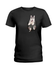 Siberian Husky Pocket 011201 Ladies T-Shirt thumbnail
