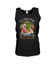 Bulldog Xmas and world Unisex Tank thumbnail
