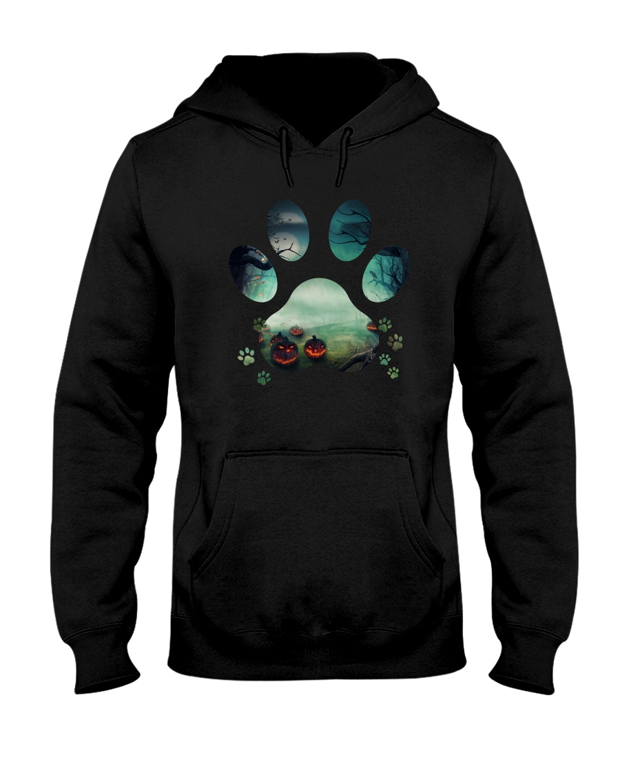 Dog Paw Halloween 1012 Hooded Sweatshirt