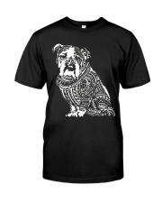 Bulldog Pattern 280218 Classic T-Shirt front