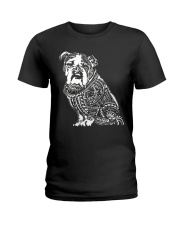 Bulldog Pattern 280218 Ladies T-Shirt thumbnail